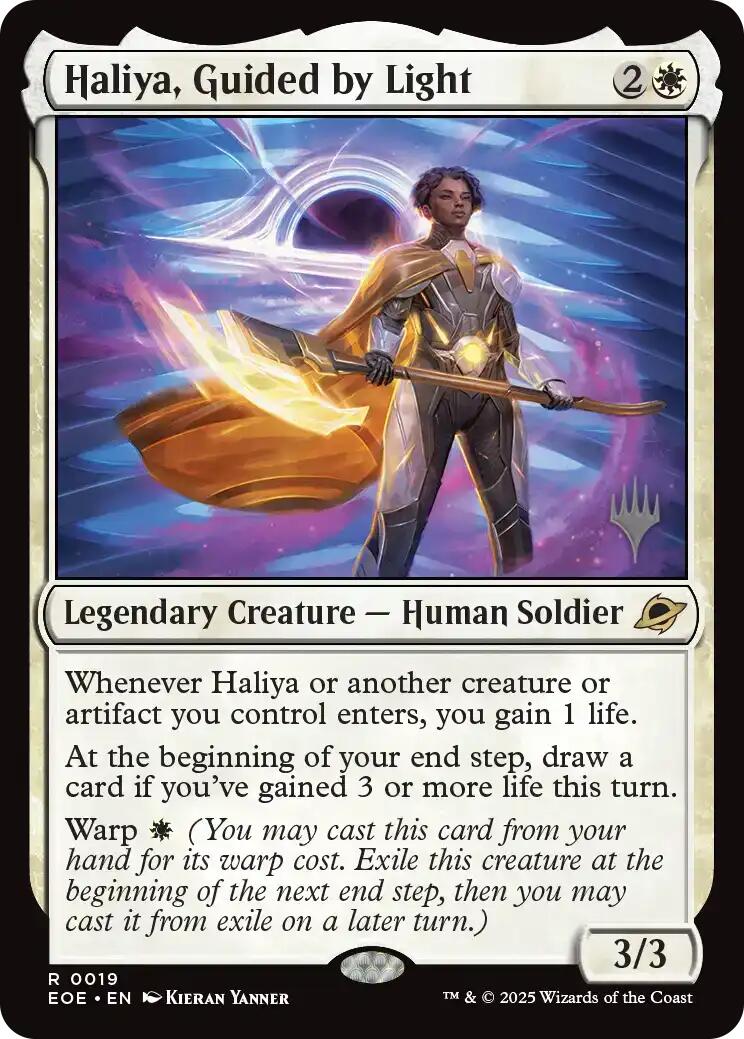 Haliya, Guided by Light (Promo Pack) [Edge of Eternities Promo Pack] | Card Merchant Takapuna