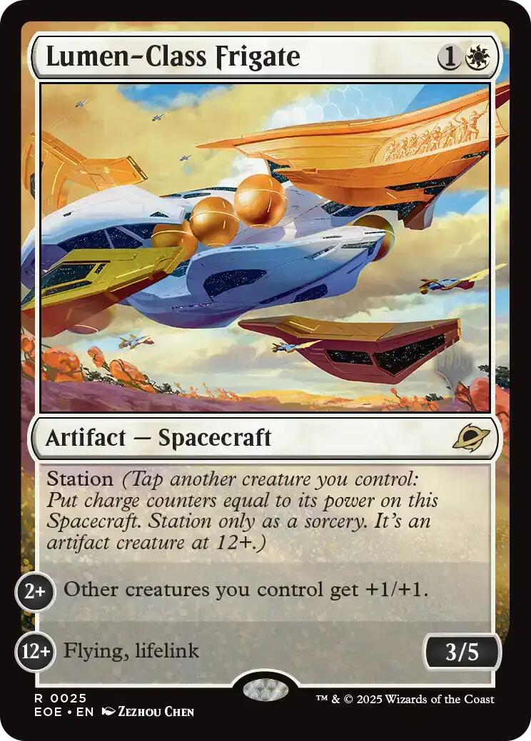 Lumen-Class Frigate [Edge of Eternities Promo Pack] | Card Merchant Takapuna