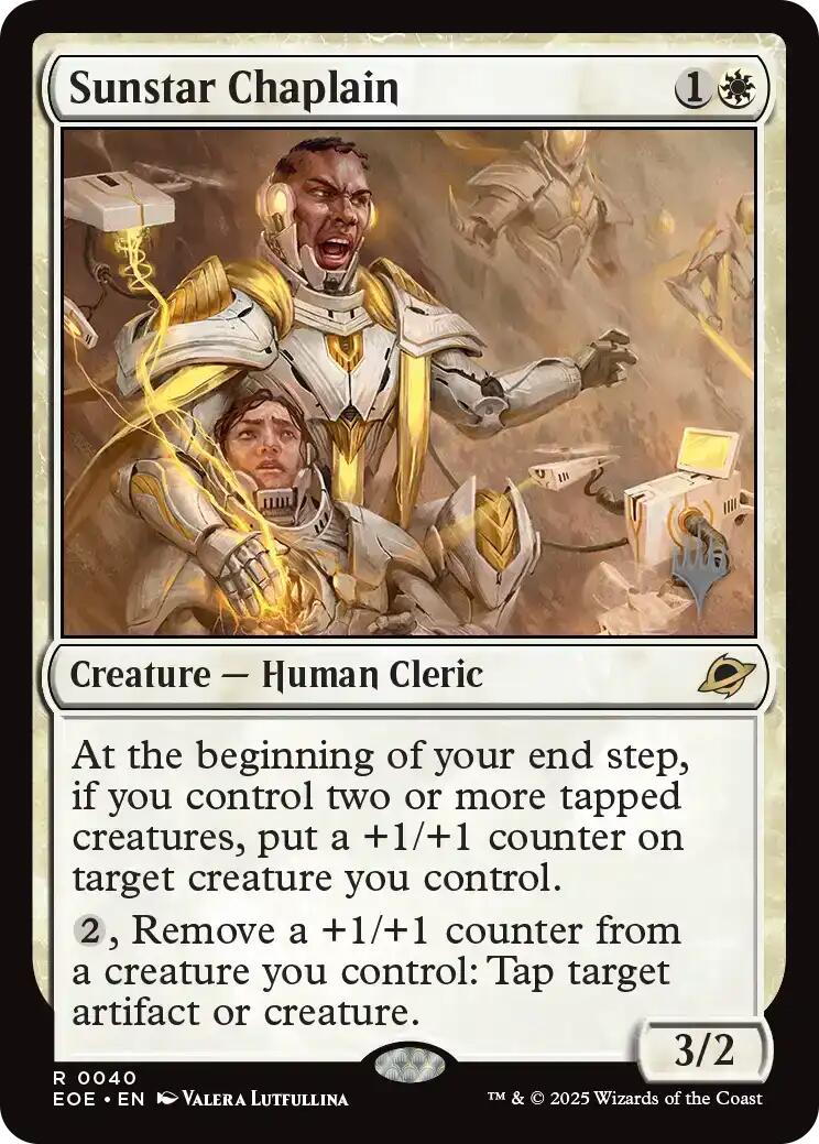 Sunstar Chaplain [Edge of Eternities Promo Pack] | Card Merchant Takapuna