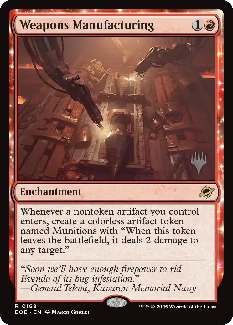 Weapons Manufacturing [Edge of Eternities Promo Pack] | Card Merchant Takapuna