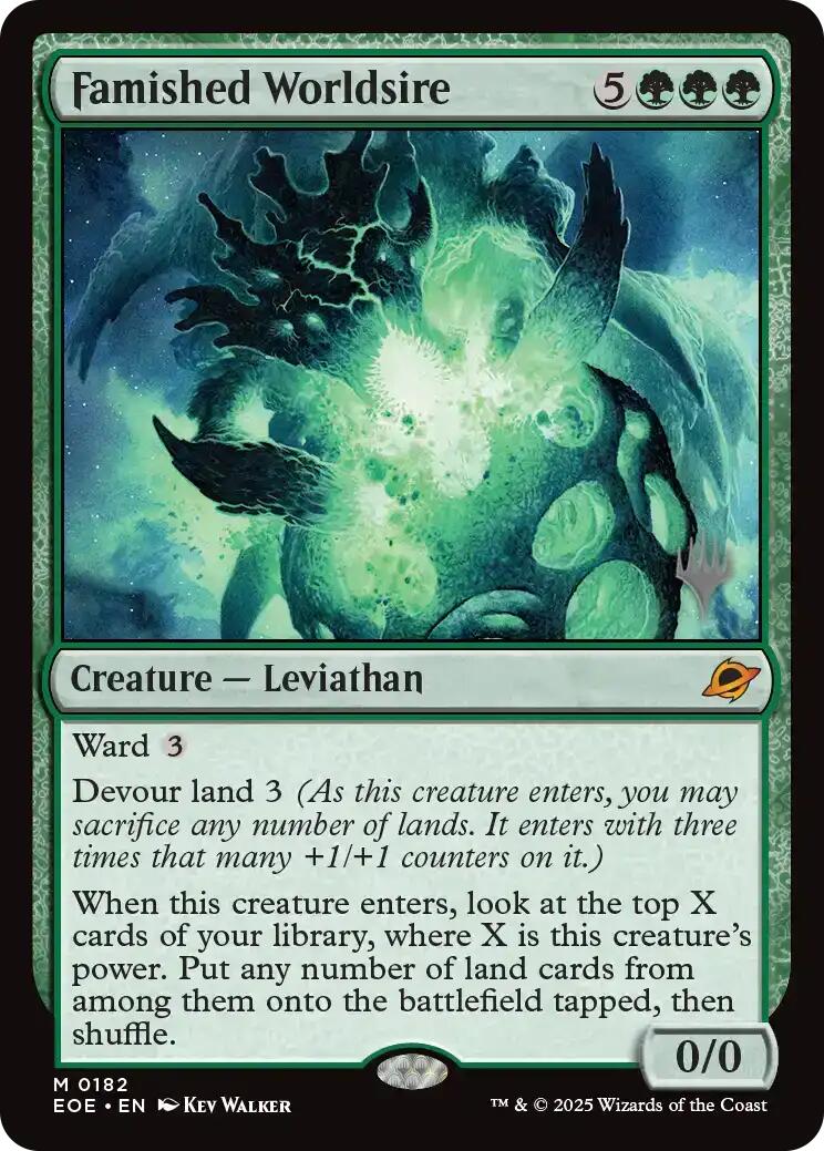 Famished Worldsire [Edge of Eternities Promo Pack] | Card Merchant Takapuna