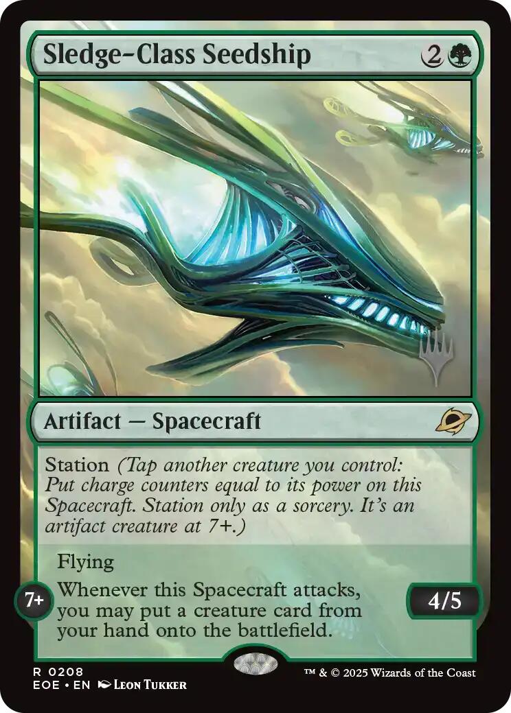 Sledge-Class Seedship [Edge of Eternities Promo Pack] | Card Merchant Takapuna