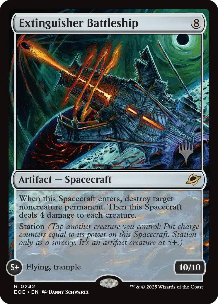Extinguisher Battleship [Edge of Eternities Promo Pack] | Card Merchant Takapuna