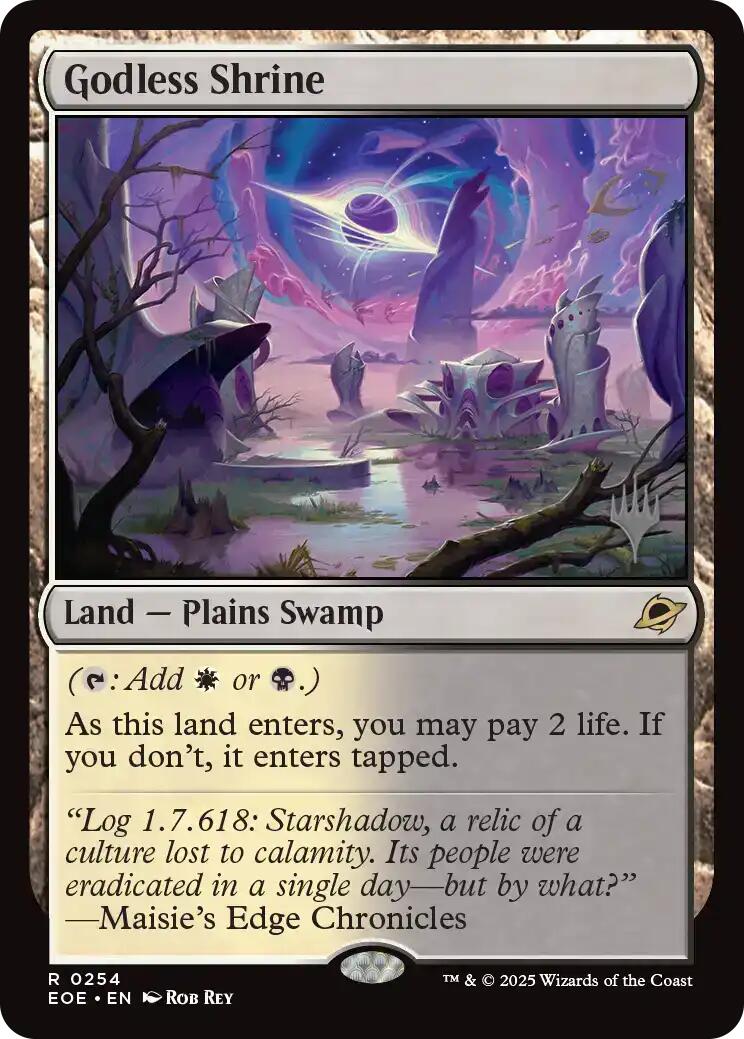 Godless Shrine [Edge of Eternities Promo Pack] | Card Merchant Takapuna