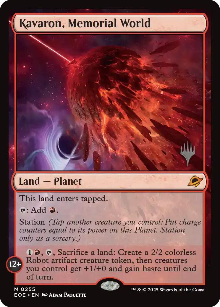 Kavaron, Memorial World [Edge of Eternities Promo Pack] | Card Merchant Takapuna
