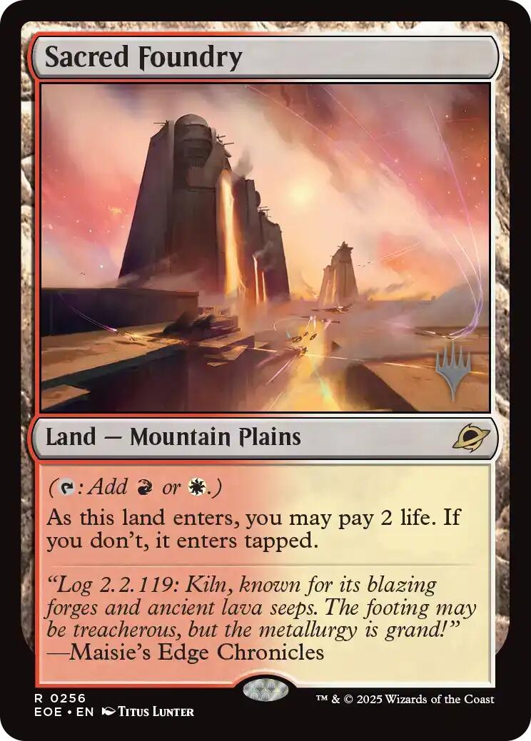 Sacred Foundry [Edge of Eternities Promo Pack] | Card Merchant Takapuna