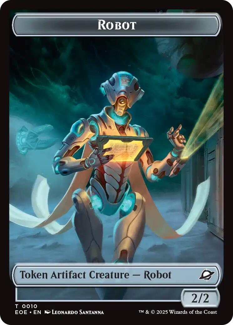 Robot // Lander (0006) Double-Sided Token [Edge of Eternities Tokens] | Card Merchant Takapuna