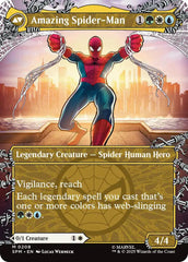 Peter Parker (0208) (Borderless) [Marvel's Spider-Man] | Card Merchant Takapuna