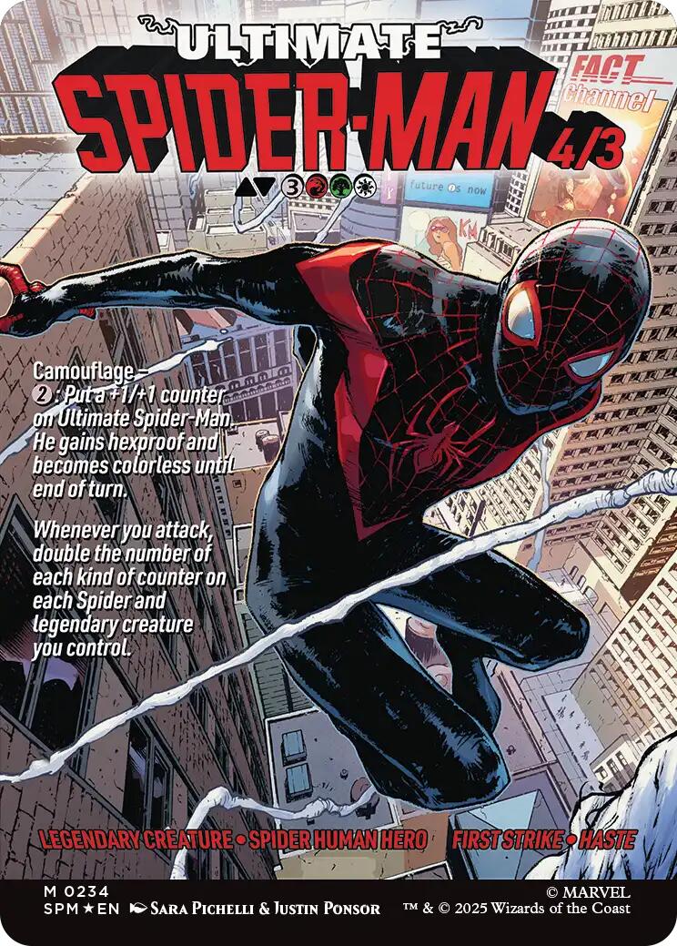 Miles Morales (0234) (Borderless) [Marvel's Spider-Man] | Card Merchant Takapuna