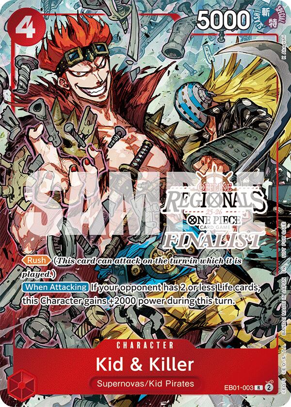 Kid & Killer (Offline Regional Finalist Card Set 2025 Vol.2) [One Piece Promotion Cards] | Card Merchant Takapuna