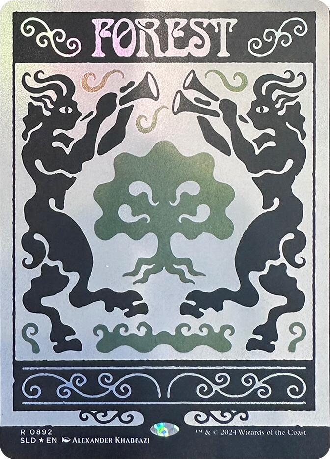 Forest (0892) (Rainbow Foil) [Secret Lair Drop Series] | Card Merchant Takapuna