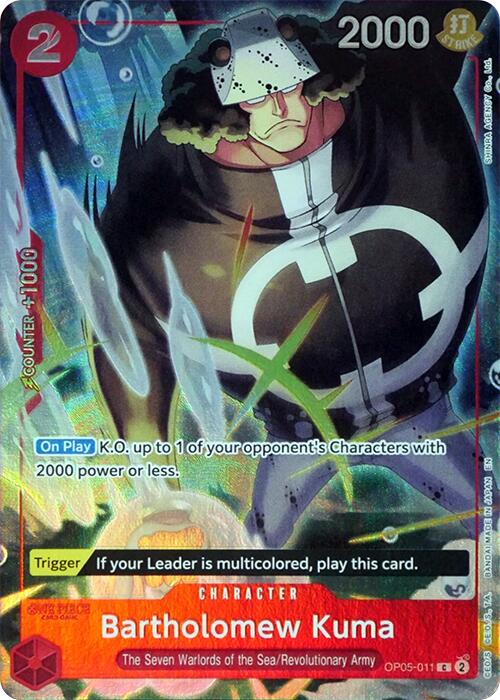 Bartholomew Kuma (Seven Warlords of the Sea Binder Set) [One Piece Promotion Cards] | Card Merchant Takapuna