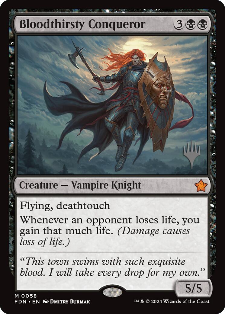 Bloodthirsty Conqueror (Promo Pack) [Foundations Promos] | Card Merchant Takapuna