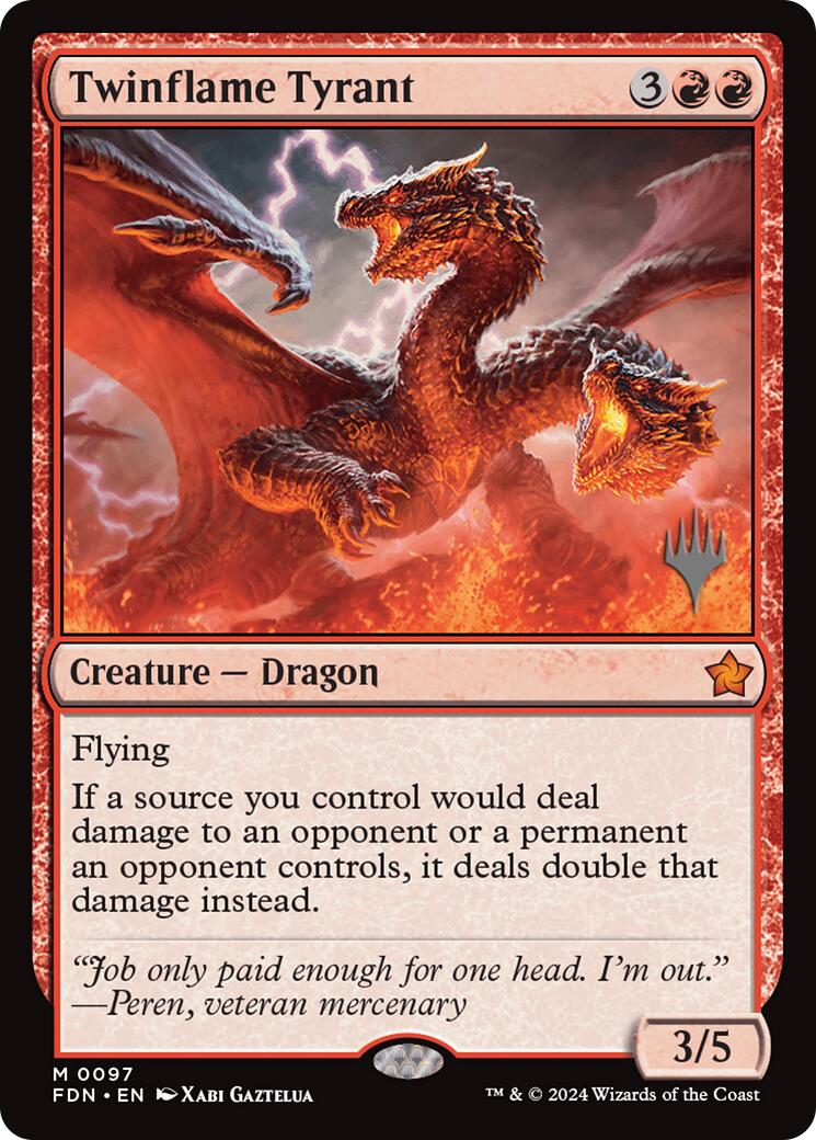 Twinflame Tyrant (Promo Pack) [Edge of Eternities Promo Pack] | Card Merchant Takapuna