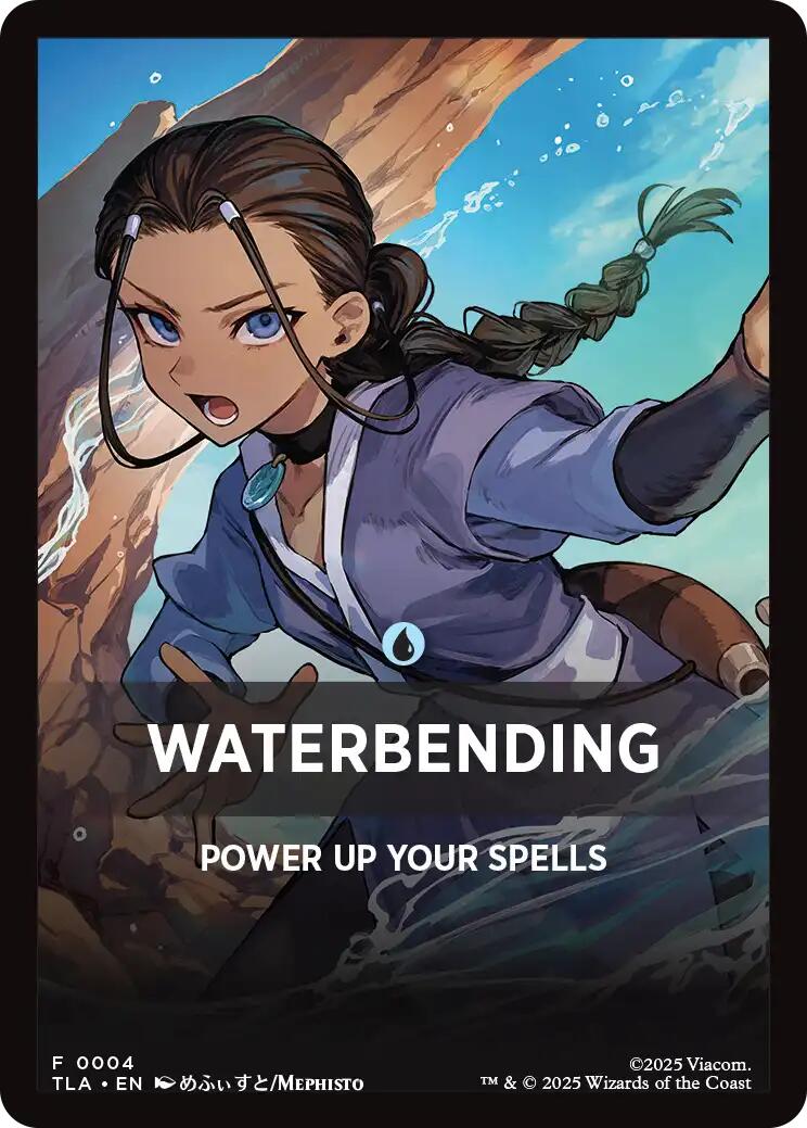 Waterbending Theme Card [Avatar: The Last Airbender Tokens] | Card Merchant Takapuna