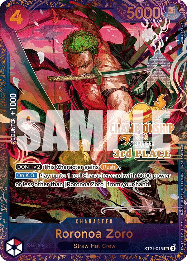 Roronoa Zoro (CS 25-26 3rd Place) [One Piece Promotion Cards] | Card Merchant Takapuna