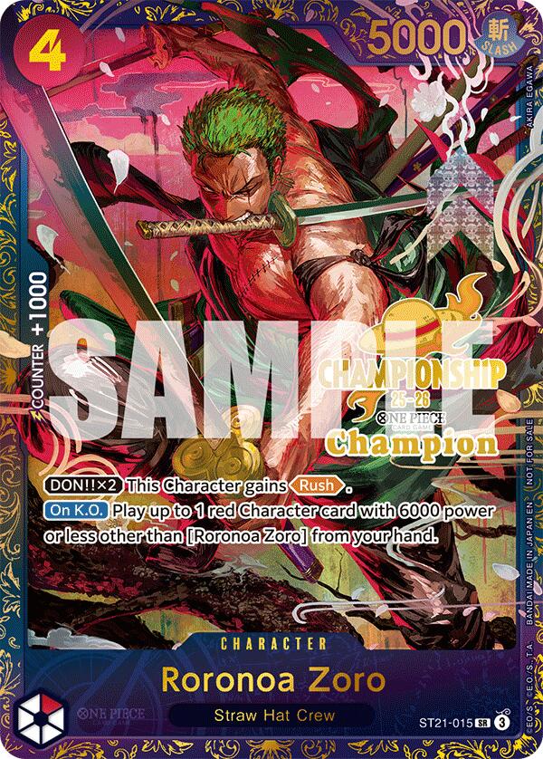 Roronoa Zoro (CS 25-26 1st Place) [One Piece Promotion Cards] | Card Merchant Takapuna