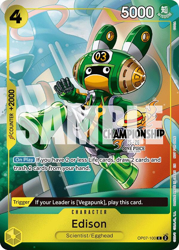 Edison (CS 25-26 Celebration Pack) [One Piece Promotion Cards] | Card Merchant Takapuna