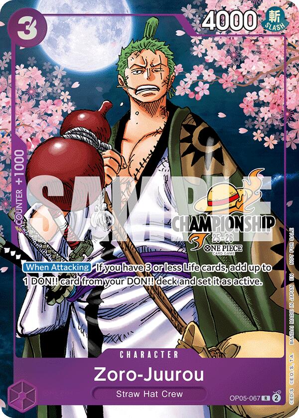 Zoro-Juurou (CS 25-26 Event Pack Finalist Ver.) [One Piece Promotion Cards] | Card Merchant Takapuna