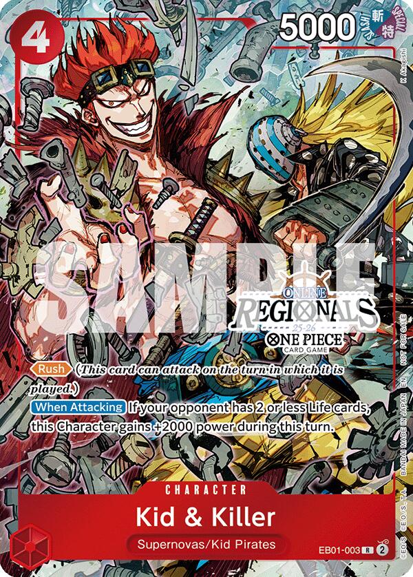 Kid & Killer (Online Regional Participation Pack 2025 Vol.2) [One Piece Promotion Cards] | Card Merchant Takapuna