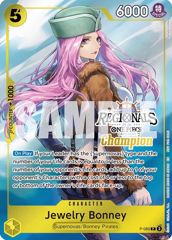 Jewelry Bonney (Online Regional Champion Card Set 2025 Vol.2) [One Piece Promotion Cards] | Card Merchant Takapuna