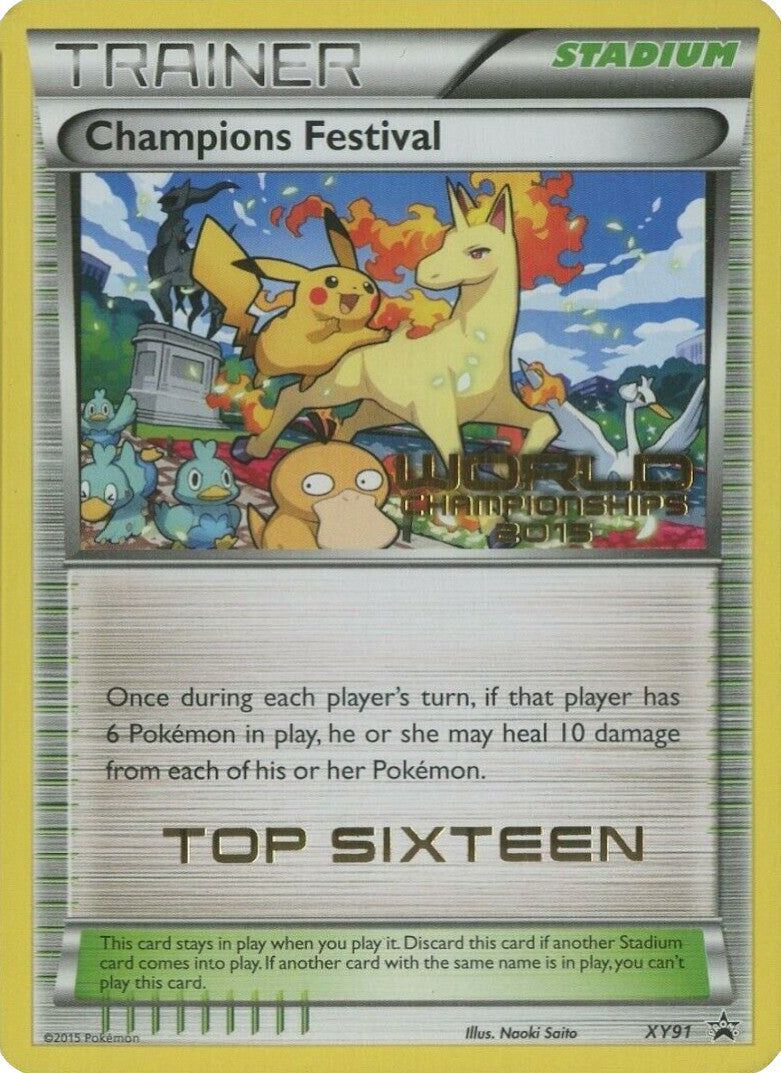 Champions Festival (XY91) (2015 Top Sixteen) [XY: Black Star Promos] | Card Merchant Takapuna