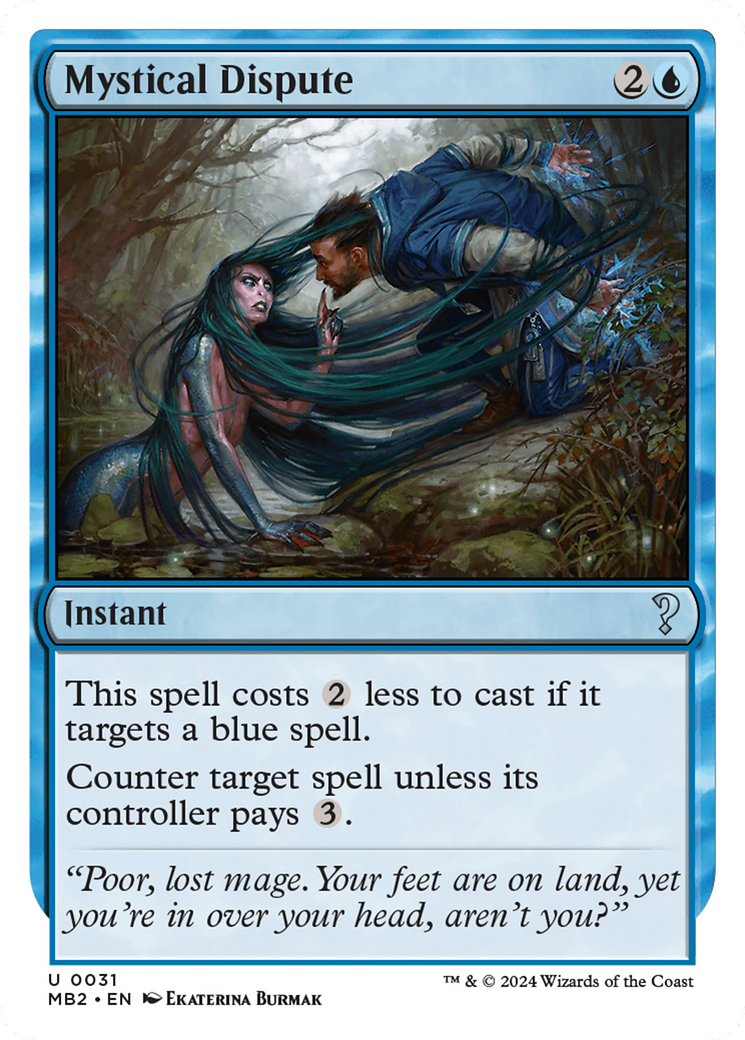 Mystical Dispute (White Border) [Mystery Booster 2] | Card Merchant Takapuna