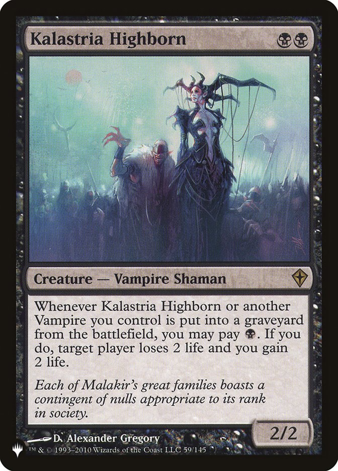 Kalastria Highborn [The List] | Card Merchant Takapuna