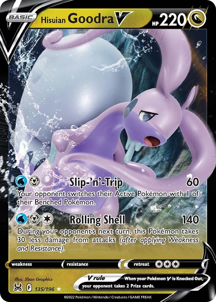 Hisuian Goodra V (135/196) [Sword & Shield: Lost Origin] | Card Merchant Takapuna