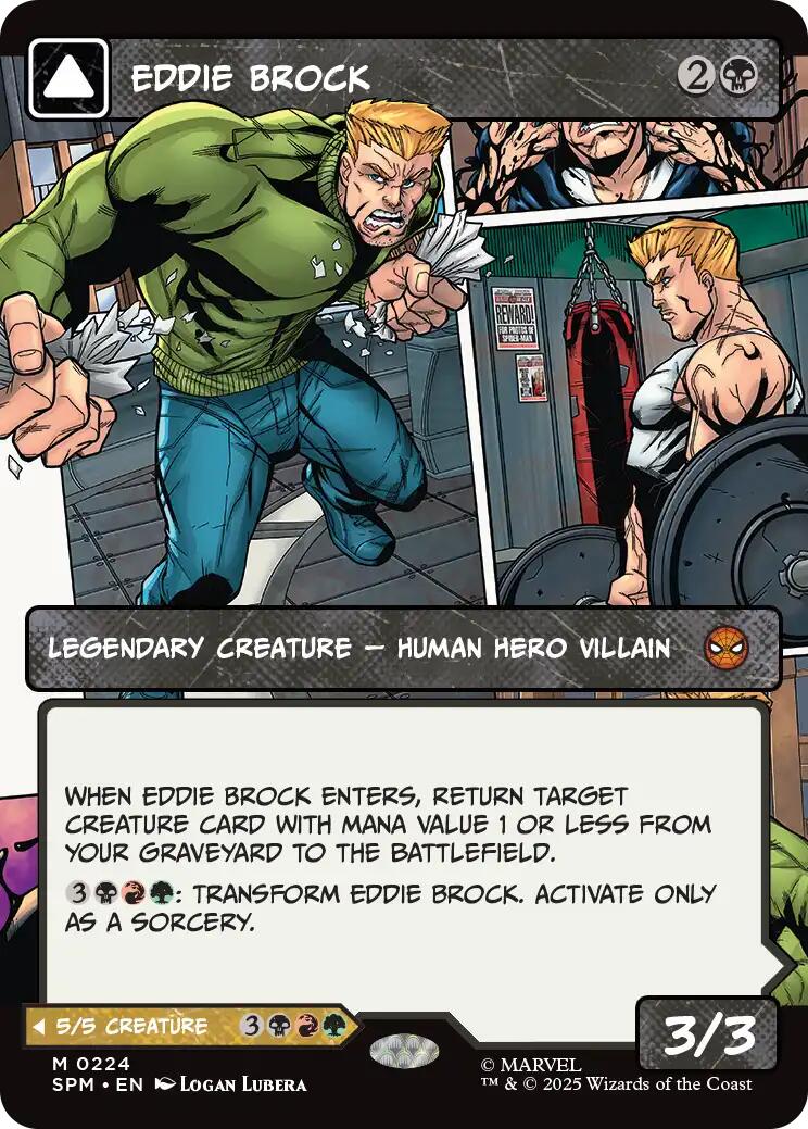 Eddie Brock (0224) (Borderless) [Marvel's Spider-Man] | Card Merchant Takapuna