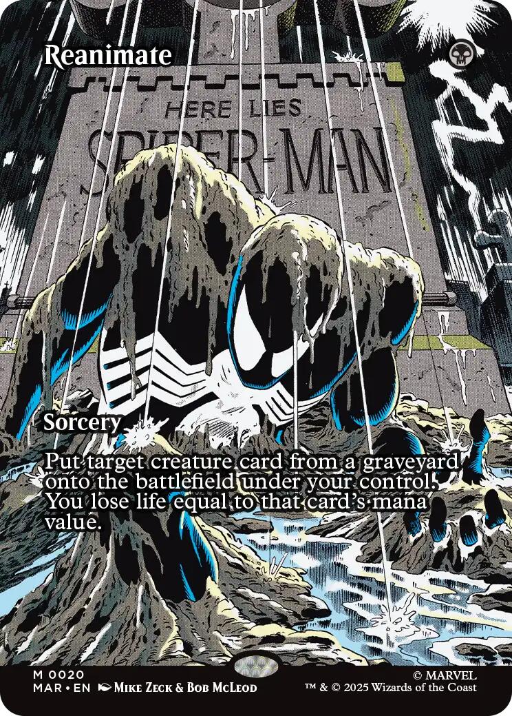 Reanimate (Borderless) [Marvel's Spider-Man: Eternal-Legal] | Card Merchant Takapuna