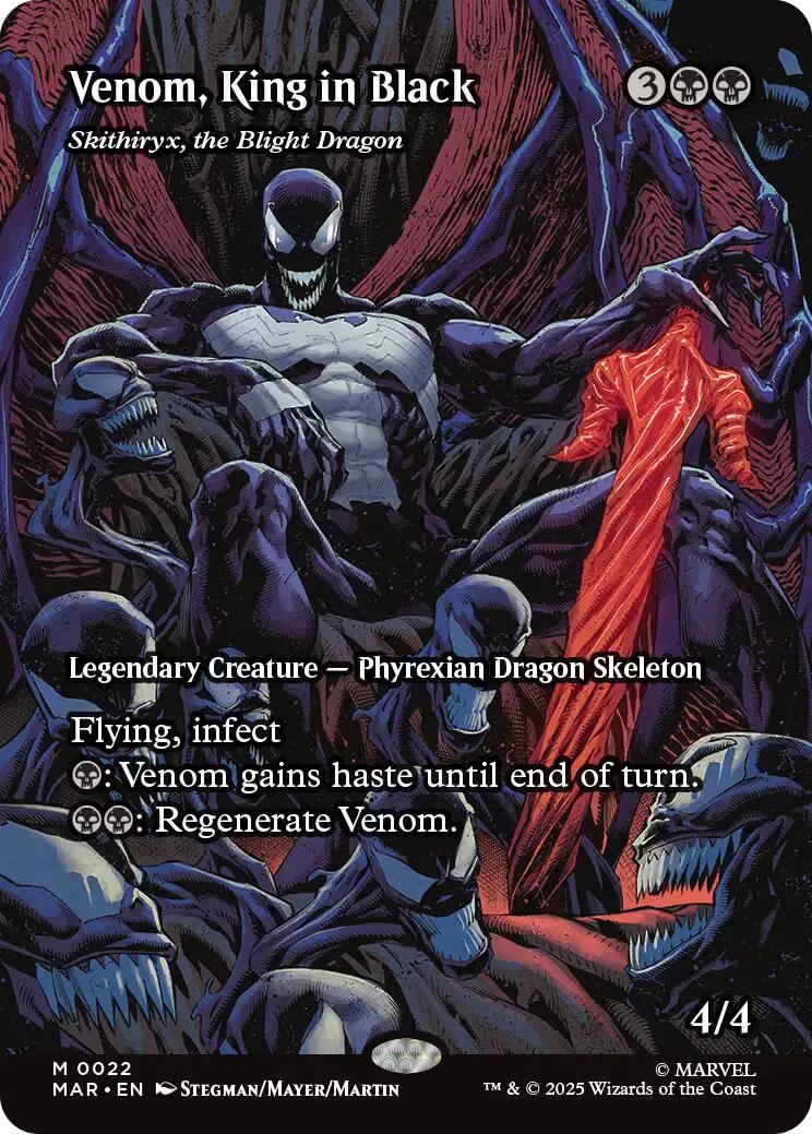 Venom, King in Black - Skithiryx, the Blight Dragon (Borderless) [Marvel's Spider-Man: Eternal-Legal] | Card Merchant Takapuna