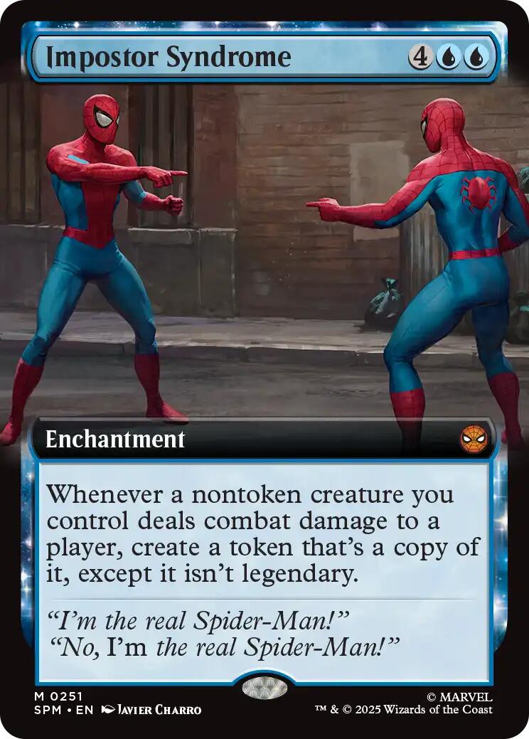 Impostor Syndrome (Extended Art) [Marvel's Spider-Man] | Card Merchant Takapuna