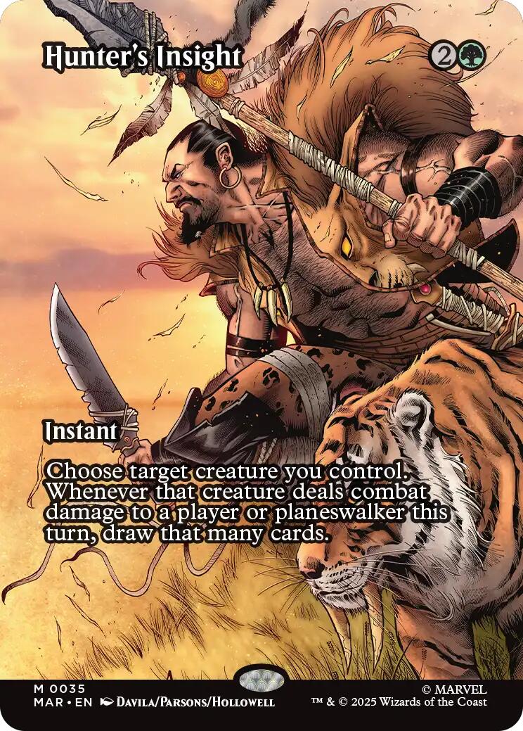Hunter's Insight (Borderless) [Marvel's Spider-Man: Eternal-Legal] | Card Merchant Takapuna