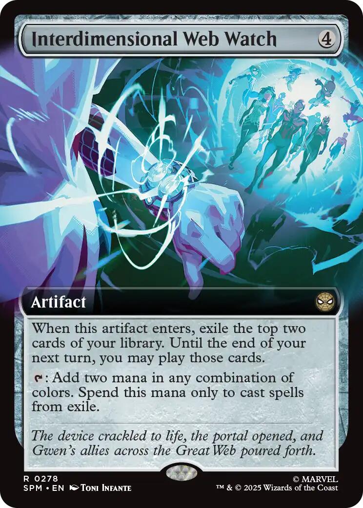 Interdimensional Web Watch (Extended Art) [Marvel's Spider-Man] | Card Merchant Takapuna