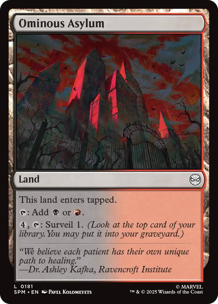 Ominous Asylum [Marvel's Spider-Man] | Card Merchant Takapuna