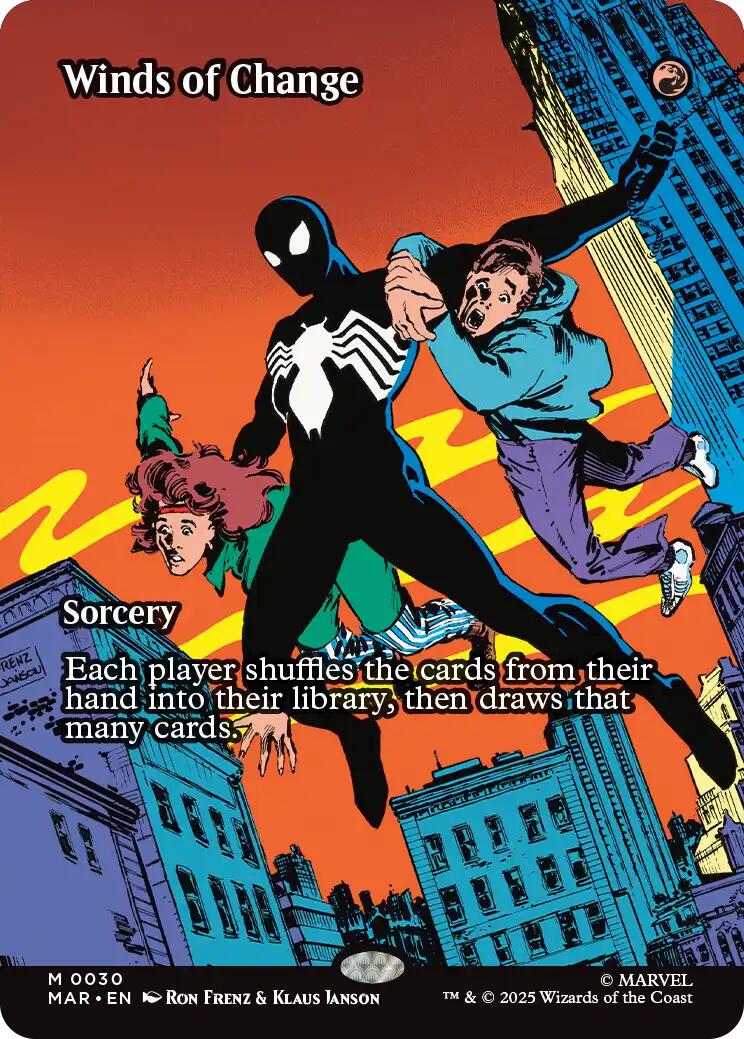 Winds of Change (Borderless) [Marvel's Spider-Man: Eternal-Legal] | Card Merchant Takapuna