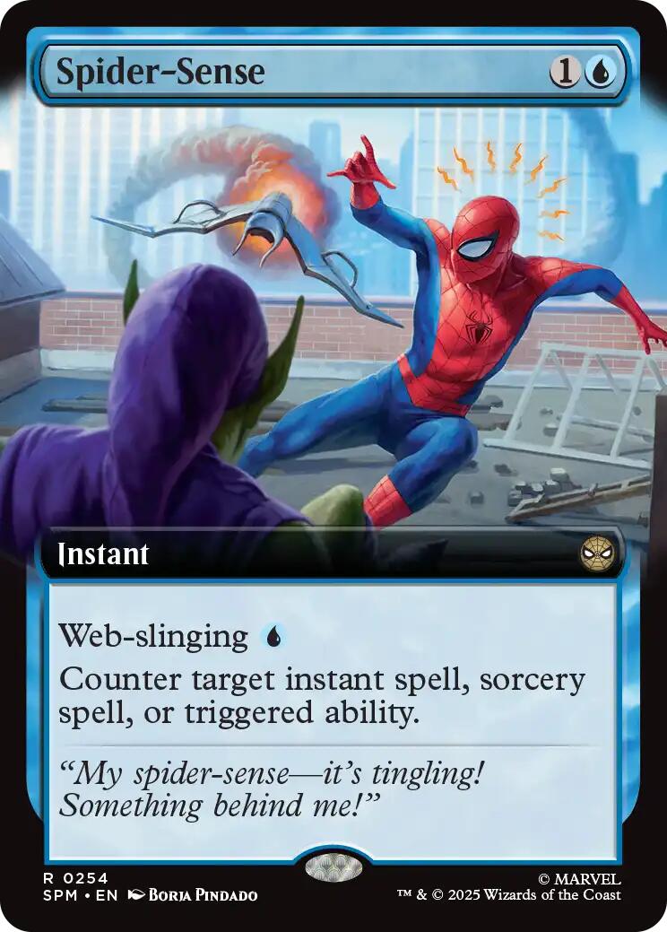 Spider-Sense (Extended Art) [Marvel's Spider-Man] | Card Merchant Takapuna