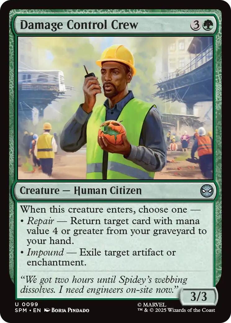 Damage Control Crew [Marvel's Spider-Man] | Card Merchant Takapuna