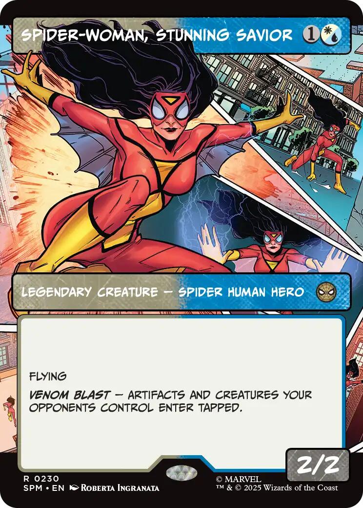 Spider-Woman, Stunning Savior (Borderless) [Marvel's Spider-Man] | Card Merchant Takapuna