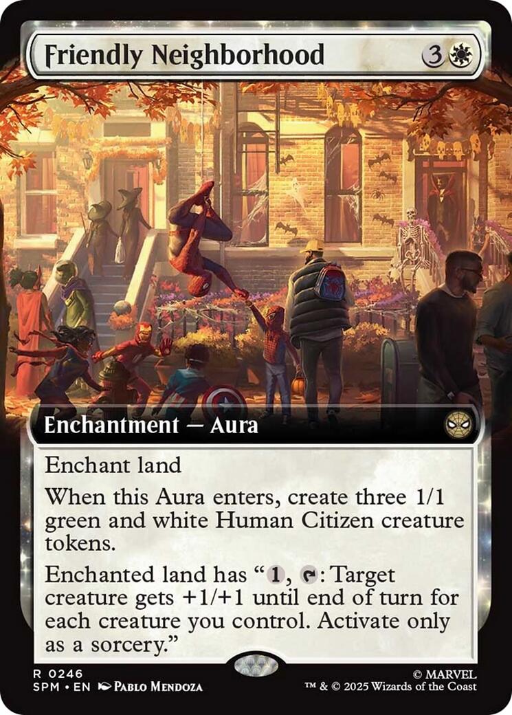 Friendly Neighborhood (Extended Art) [Marvel's Spider-Man] | Card Merchant Takapuna