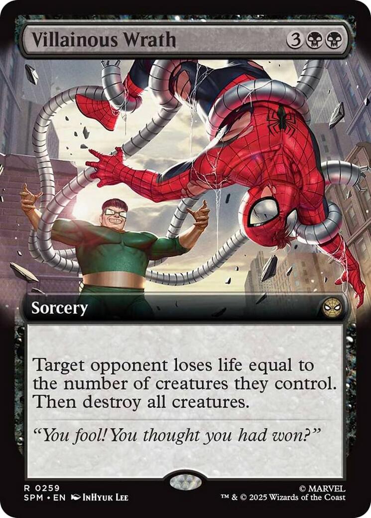 Villainous Wrath (Extended Art) [Marvel's Spider-Man] | Card Merchant Takapuna