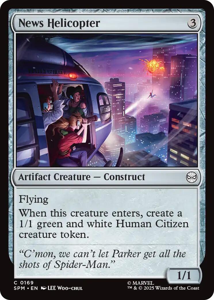 News Helicopter [Marvel's Spider-Man] | Card Merchant Takapuna