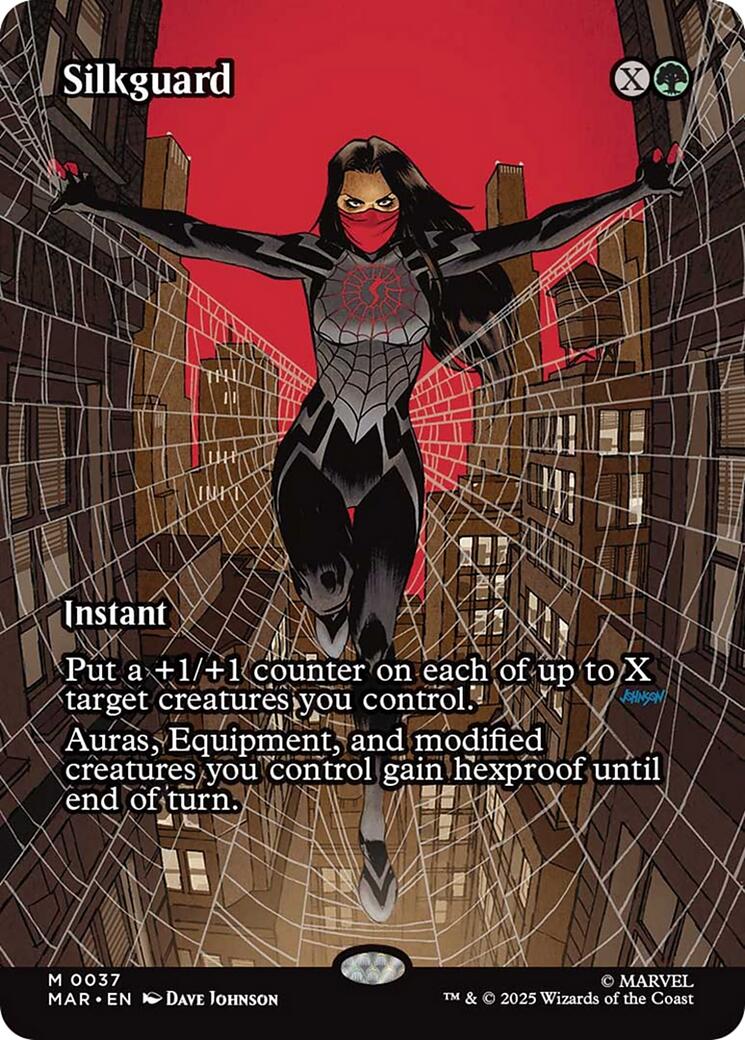Silkguard (Borderless) [Marvel's Spider-Man: Eternal-Legal] | Card Merchant Takapuna