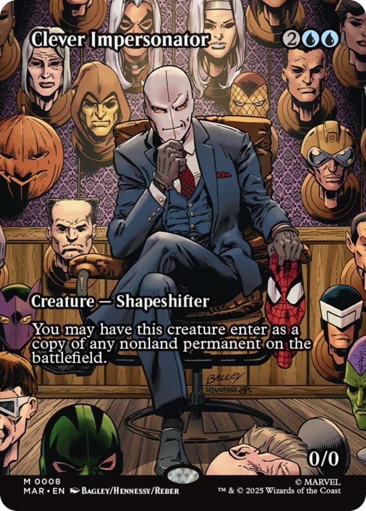 Clever Impersonator (Borderless) [Marvel's Spider-Man: Eternal-Legal] | Card Merchant Takapuna