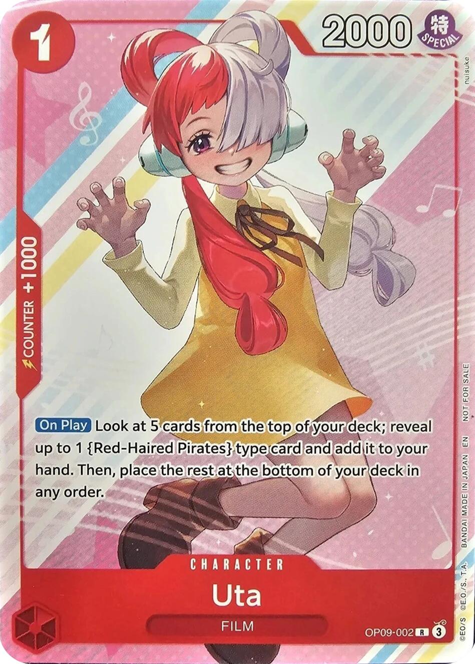 Uta (Welcome Pack Vol. 2) [One Piece Promotion Cards] | Card Merchant Takapuna