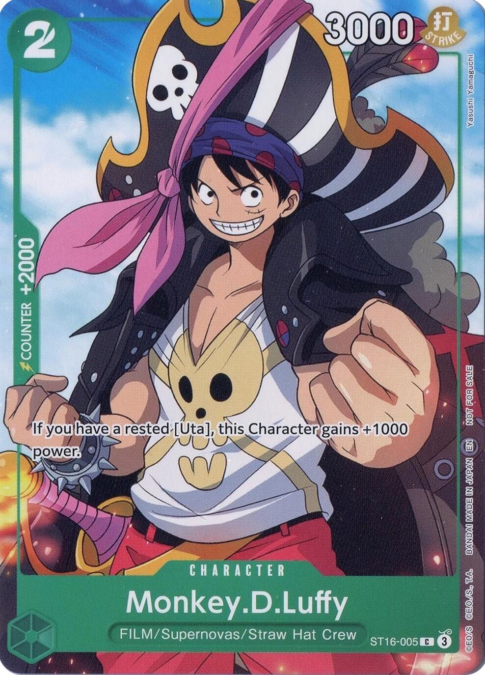 Monkey.D.Luffy (Welcome Pack Vol. 2) [One Piece Promotion Cards] | Card Merchant Takapuna
