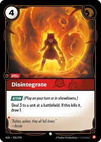 Disintegrate [Origins]