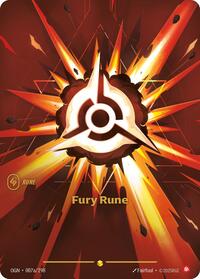 Fury Rune (Alternate Art) | Card Merchant Takapuna