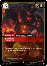 Darius - Trifarian (Alternate Art) | Card Merchant Takapuna